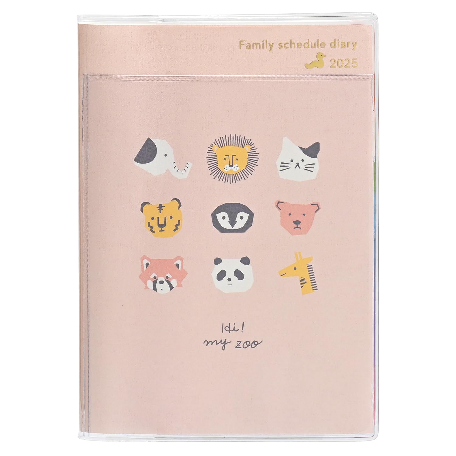 Amazon.co.jp: クツワ 手帳 HI! MY ZOO 家族手帳ミニ 2025年 A6